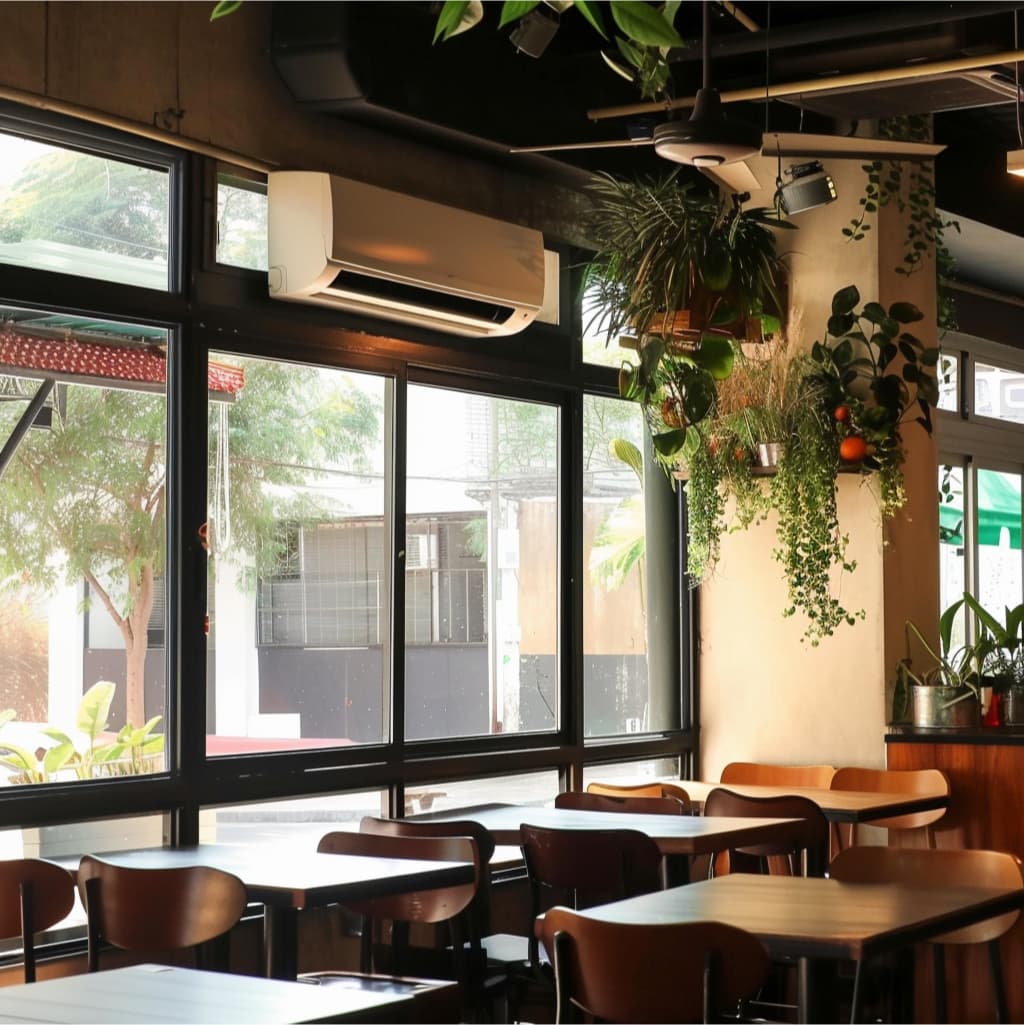 local comercial siendo ventilado por un producto de CFM ventilacion y soluciones